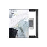 Blue Gray Watercolor Breaker Box Cover | Decorative Electrical Panel Conceal